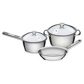 Stainless Steel Cookware Three-Piece Set