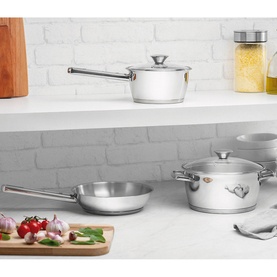Stainless Steel Cookware Three-Piece Set