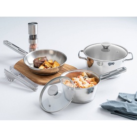 Stainless Steel Cookware Three-Piece Set