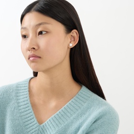 Round Stud Earrings