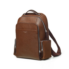 Reporter Pebbled Leather Backpack