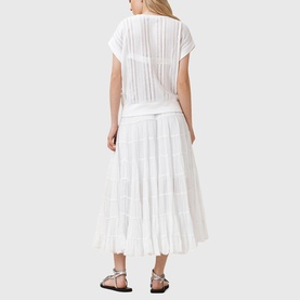 Eva Tiered Flared Skirt