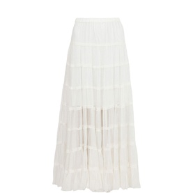 Eva Tiered Flared Skirt