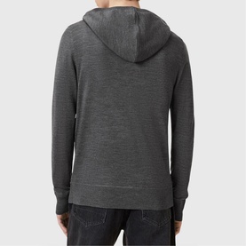 Mode Merino Wool Zipped Logo Hoodie