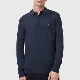 Mode Logo Knit Polo Shirt