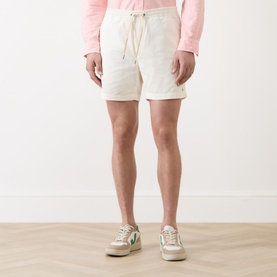 Polo Player Logo Drawstring Corduroy Shorts