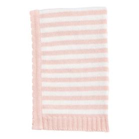 Pink Stripe Cotton Baby Blanket