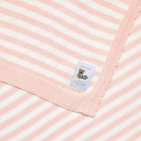 Pink Stripe Cotton Baby Blanket