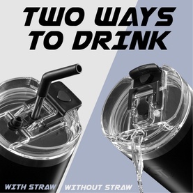 Double Wall Vacuum Mug with Side Handle 40oz