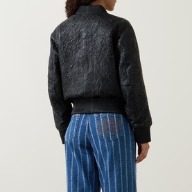 Ferril Leather Bomber Jacket