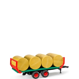Bale Trailer & 8 Round Bales