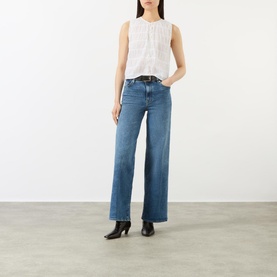 Le Slim Palazzo Wide-Leg Jeans