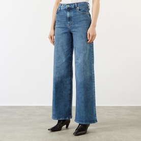 Le Slim Palazzo Wide-Leg Jeans