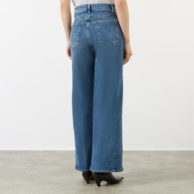 Le Slim Palazzo Wide-Leg Jeans