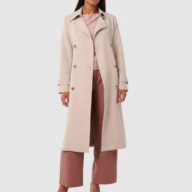 Leanne Crepe Trench Coat