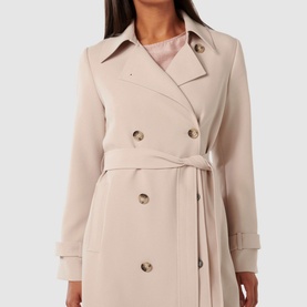 Leanne Crepe Trench Coat