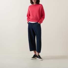 Cropped Straight-Leg Jeans