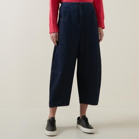 Cropped Straight-Leg Jeans