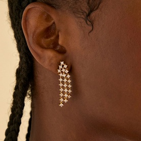 Cosmic Star Statement Drop Earrings