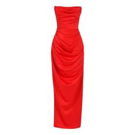 Adrienne Satin Strapless Corset Gown