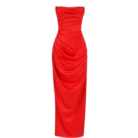 Adrienne Satin Strapless Corset Gown