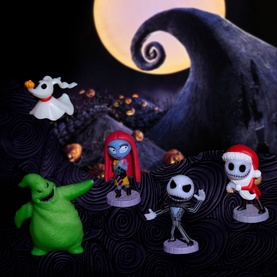 Disney Tim Burton's The Nightmare Before Christmas Collectible Figure Set