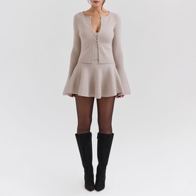 Fern Flounce Mini Skirt