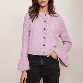 Cropped Knit Cardigan