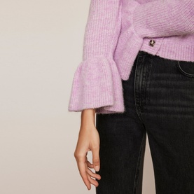 Cropped Knit Cardigan