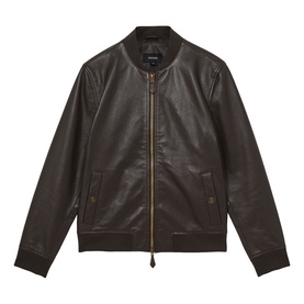 Cast Leather Bomber Jacket