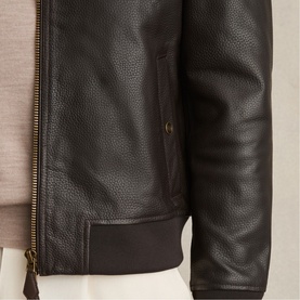 Cast Leather Bomber Jacket