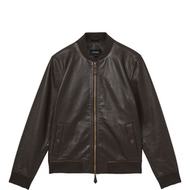 Cast Leather Bomber Jacket