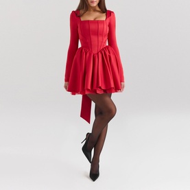 Nina Bow Mini Dress