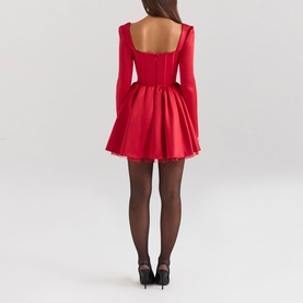 Nina Bow Mini Dress