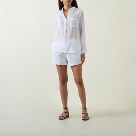 Crinkle Drawstring Shorts