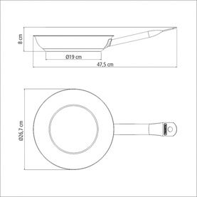 Stainless Steel Frying Pan 26cm