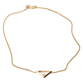 Metal Triangle Logo Necklace
