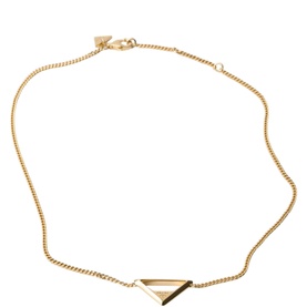Metal Triangle Logo Necklace
