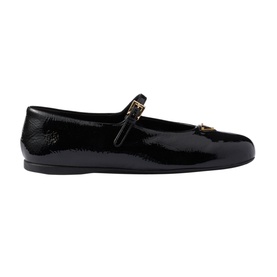 Patent Leather Logo Ballerina Flats