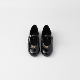 Patent Leather Logo Ballerina Flats