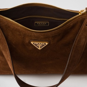 Aim&eacute;e Medium Suede Shoulder Bag