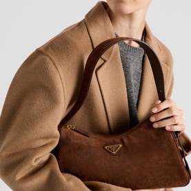 Aim&eacute;e Medium Suede Shoulder Bag