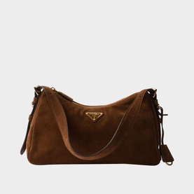 Aim&eacute;e Medium Suede Shoulder Bag
