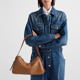 Aim&eacute;e Medium Leather Shoulder Bag