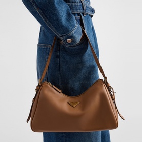 Aim&eacute;e Medium Leather Shoulder Bag