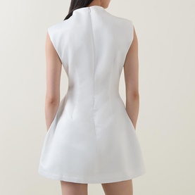 The Ultimate Muse Satin Ruched Mini Dress