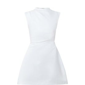 The Ultimate Muse Satin Ruched Mini Dress