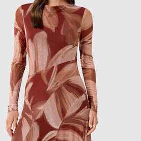 Tammy Asymmetric Printed Dress