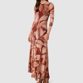 Tammy Asymmetric Printed Dress