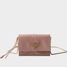 Leather Shoulder Strap Logo Cardholder